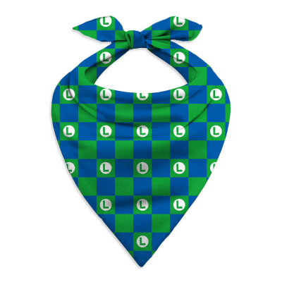 Nintendo Super Mario - Luigi Pattern (Unisex Green Bandana)  Grün