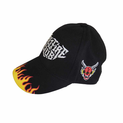 Stranger Things - Hellfire (Unisex Black Baseball Cap)  black
