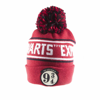 Harry Potter - Platform Badge (Unisex Red Beanie Pom)  Rot