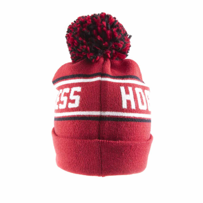 Harry Potter - Platform Badge (Unisex Red Beanie Pom)  red