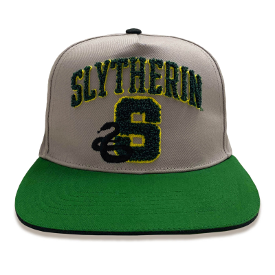 Harry Potter - College Slytherin (Unisex Grey Snapback Cap)  Degree