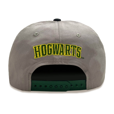 Harry Potter - College Slytherin (Unisex Grey Snapback Cap)  Degree