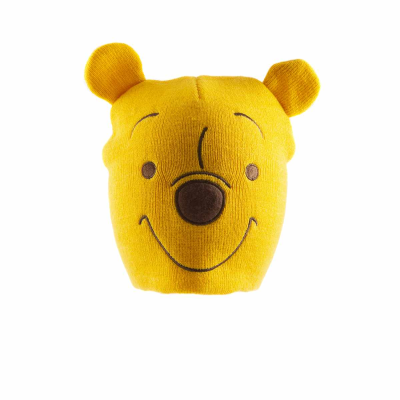 Disney Winnie The Pooh - Pooh Face (Unisex Yellow Beanie)  Yellow
