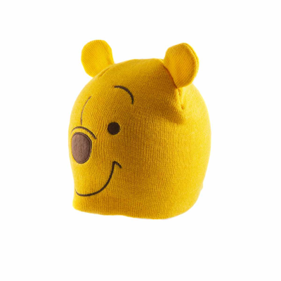 Disney Winnie The Pooh - Pooh Face (Unisex Yellow Beanie)  Yellow
