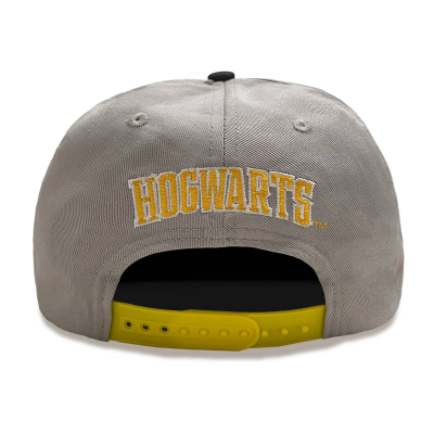 Harry Potter - College Hufflepuff (Unisex Grey Snapback Cap)  Degree