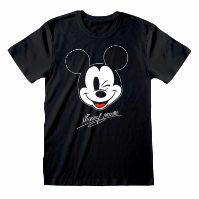 Disney Mickey And Friends - Disney Mickey Mouse (Unisex Black T-Shirt)  Schwarz