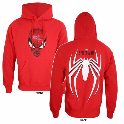 Marvel Spider-Man Video Game - SpiderCrest (Unisex Pullover Hoodie)  red