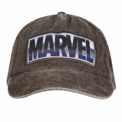 Marvel Comics - Vintage Wash Logo (Unisex Blue Baseball Cap)  blue