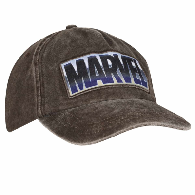Marvel Comics - Vintage Wash Logo (Unisex Blue Baseball Cap)  blue
