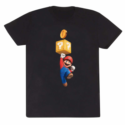 Nintendo Super Mario Bros - Mario Coin (Unisex Black T-Shirt)  Schwarz
