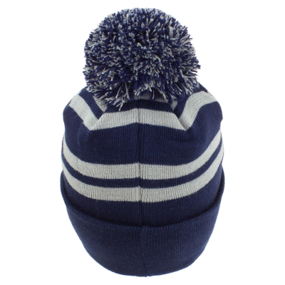 Harry Potter - House Ravenclaw (Unisex Blue/Silver Beanie Pom)  Blue/Silver