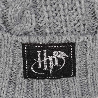 ** Harry Potter - Deathly Hallows (Unisex Grey Beanie Pom)  ** Degree