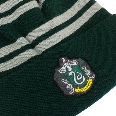 Harry Potter - House Slytherin (Unisex Black Beanie Pom)  black