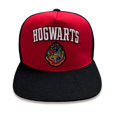 Harry Potter - College Hogwarts (Unisex Red / Black Snapback Cap)  Red / Black