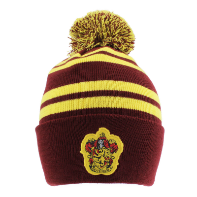 Harry Potter - House Gryffindor (Unisex Maroon / Gold Beanie Pom)  Maroon / Gold