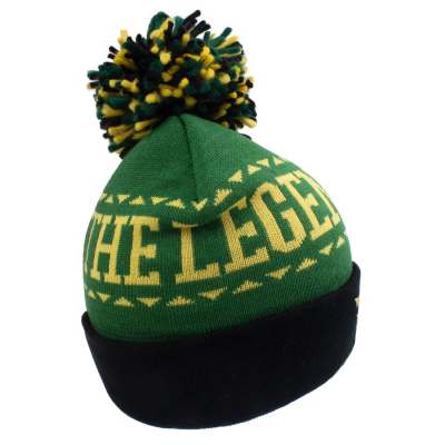 Nintendo Legend Of Zelda - Logo (Unisex Black Beanie Pom)  Schwarz