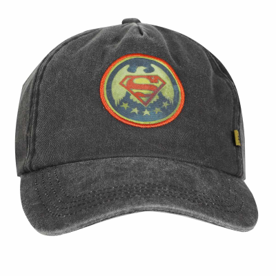 DC Comics Superman - Vintage Wash (Unisex Grey Baseball Cap)  Degree