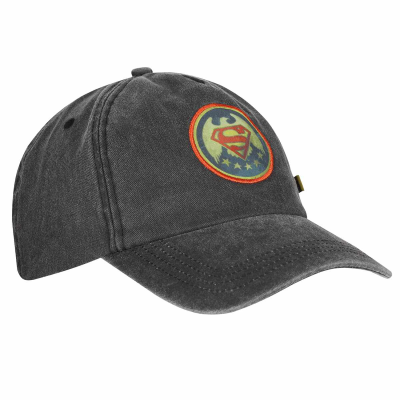 DC Comics Superman - Vintage Wash (Unisex Grey Baseball Cap)  Grau