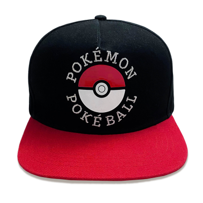Pokemon - Trainer (Unisex Black Snapback Cap)  Schwarz