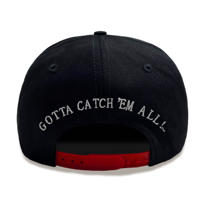Pokemon - Trainer (Unisex Black Snapback Cap)  Schwarz