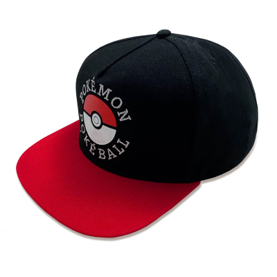 Pokemon - Trainer (Unisex Black Snapback Cap)  Schwarz