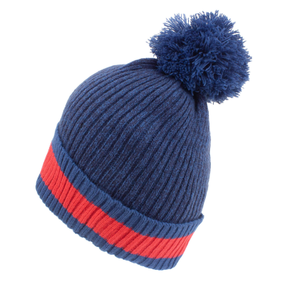 ** Marvel Comics Captain America - Shield (Unisex Blue Beanie Pom)  ** blue