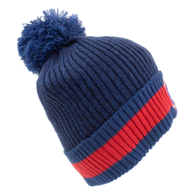 ** Marvel Comics Captain America - Shield (Unisex Blue Beanie Pom)  ** blue