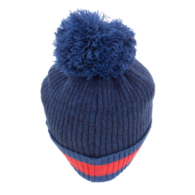 ** Marvel Comics Captain America - Shield (Unisex Blue Beanie Pom)  ** blue