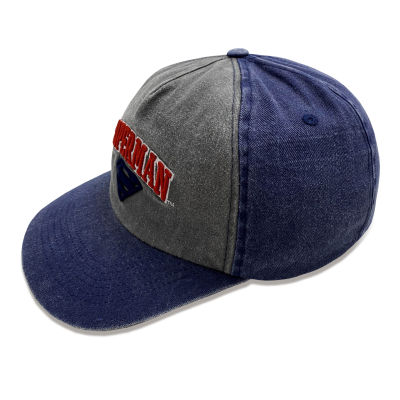 DC Comics Superman - Collegiate Text (Unisex Grey Baseball Cap)  Degree