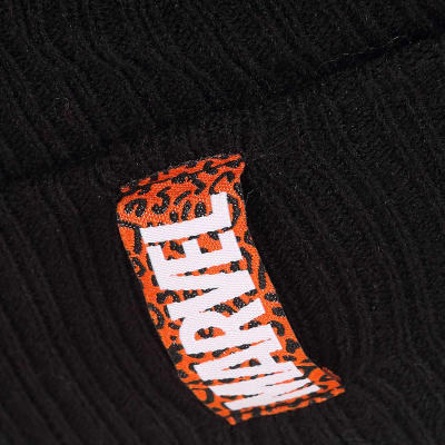 Marvel Comics - Leopard Logo (Unisex Black Beanie Pom)  black