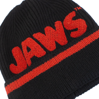 ** Jaws - Logo (Unisex Black Beanie)  ** Schwarz