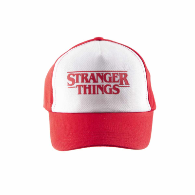 Stranger Things - Logo (Baseball Cap) (Unisex Black Baseball Cap)  black