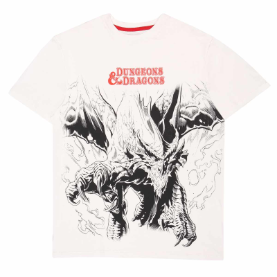 Dungeons And Dragons - Oversized Dragon (Unisex Natural T-Shirt)  Natural