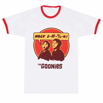 ** Goonies, The - Retro (Unisex White Ringer T-Shirt)  ** weiß