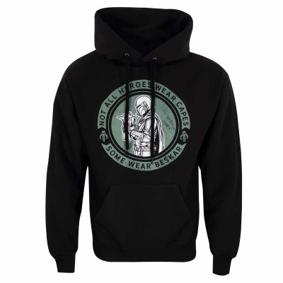 Star Wars: Mandalorian - Wear Beskar (Unisex Heather Grey Pullover Hoodie)  Heather Grey