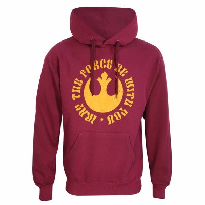 Star Wars - May The Force Be With You (Unisex Pullover Hoodie)  Heather Grey