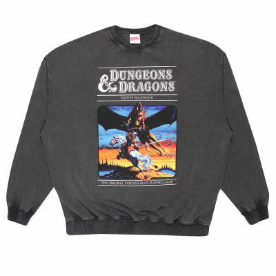 Dungeons and Dragons - Original RPG (Sweatshirt) (Unisex Charcoal Sweatshirt)  Charcoal
