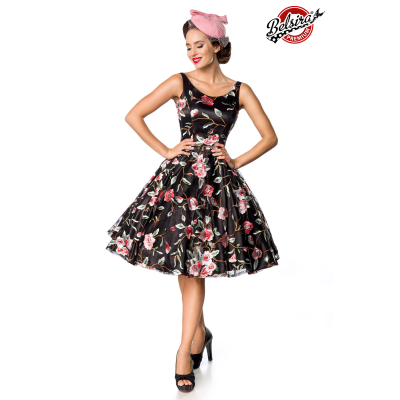 BELSIRA Belsira Premium Vintage Blumenkleid black / pink