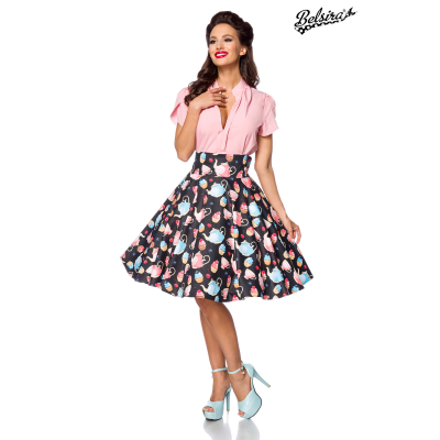 BELSIRA Vintage-Rock schwarz/bunt