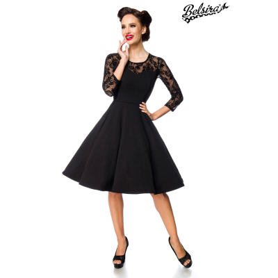 BELSIRA elegantes Spitzenkleid black