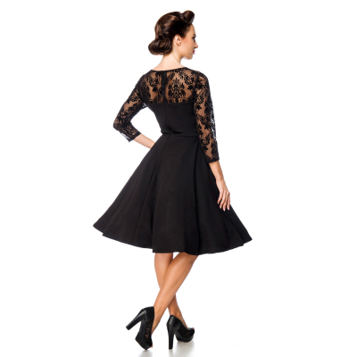 BELSIRA elegantes Spitzenkleid black
