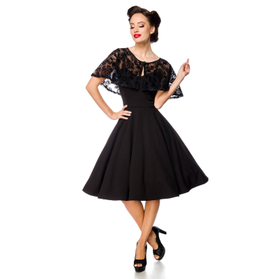 BELSIRA Retrokleid mit Cape black