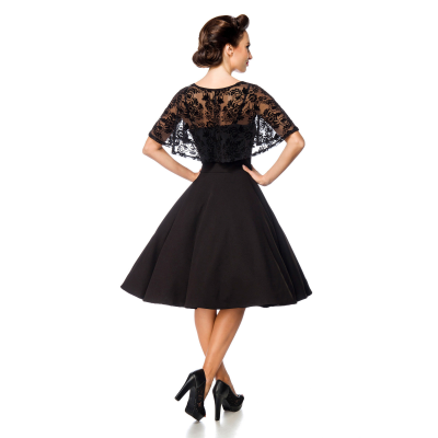 BELSIRA Retrokleid mit Cape black
