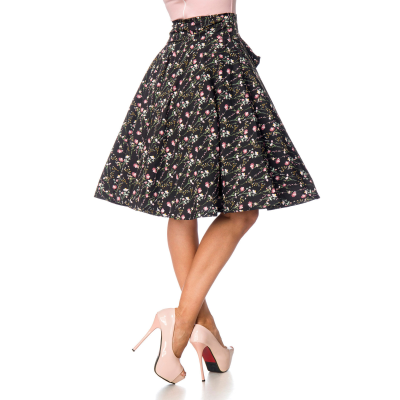 BELSIRA Rock mit Schluppe black / pink