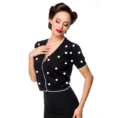 BELSIRA Strickjäckchen black