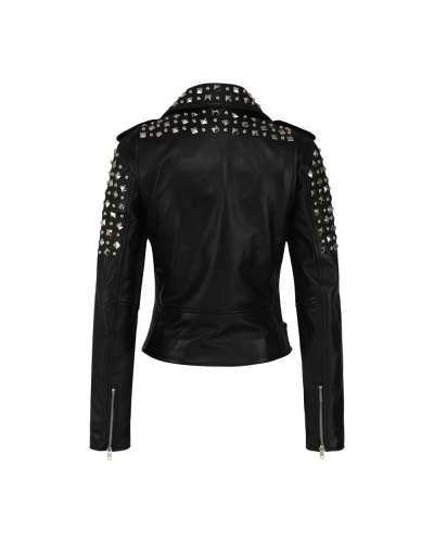 Aderlass Ladys Rockstar Jacket Nappa Leather Schwarz
