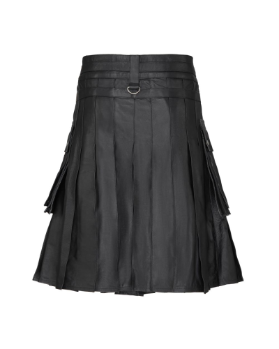Aderlass Fight Kilt Leather Schwarz