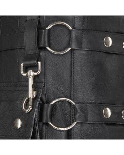 Aderlass Fight Kilt Leather Schwarz