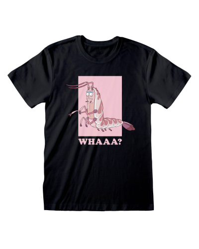 Rick And Morty - Shrimp Rick (Unisex Black T-Shirt)  Schwarz