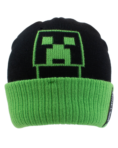 Minecraft - Little Creeper (Unisex Black Beanie)  black